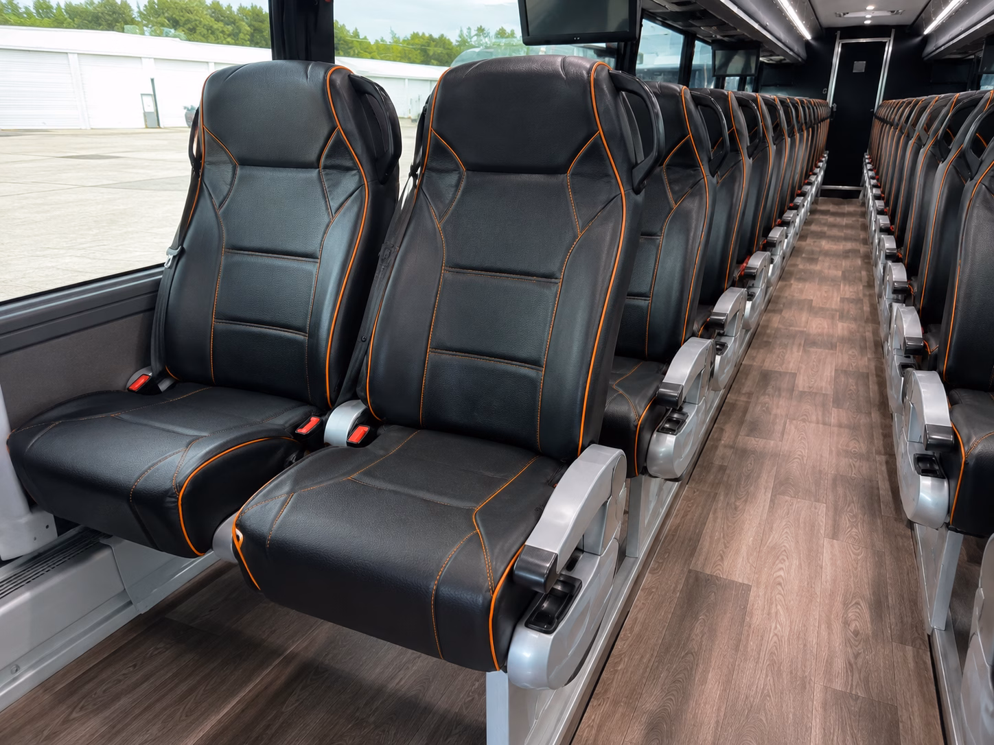 atlanta hawks braves falcons and united away game buses
