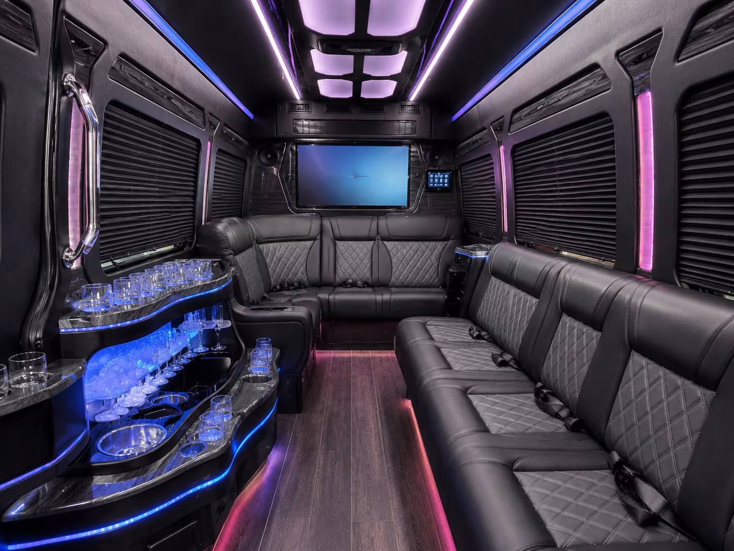 hotel to office shuttle buses for perimeter center corporate visitors