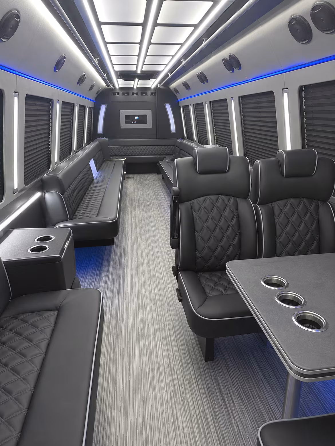 sandy springs 25 passenger party bus inside