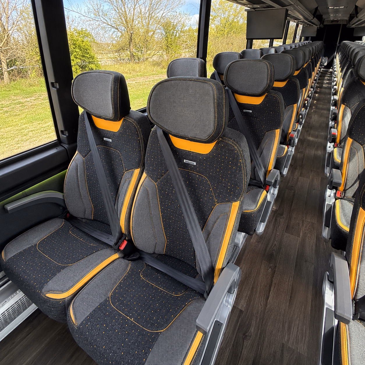 sandy springs charter bus rental interior