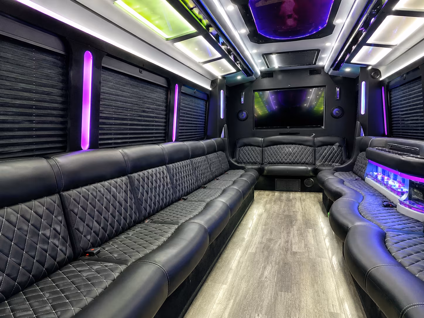 sandy springs wedding party bus rental